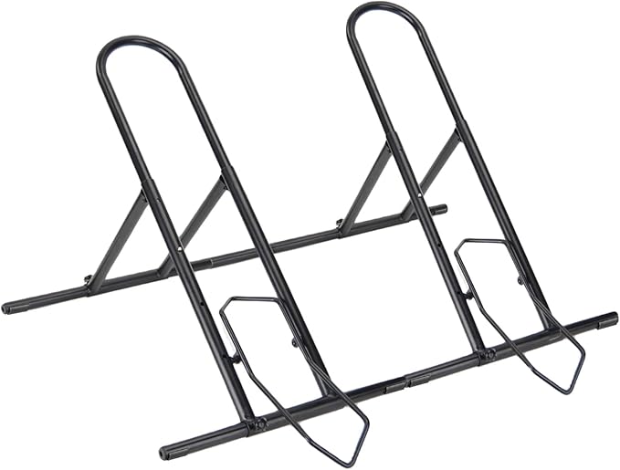 Folding Bike Floor Stand Rack, Portable Storage Bicycle Parking Rack