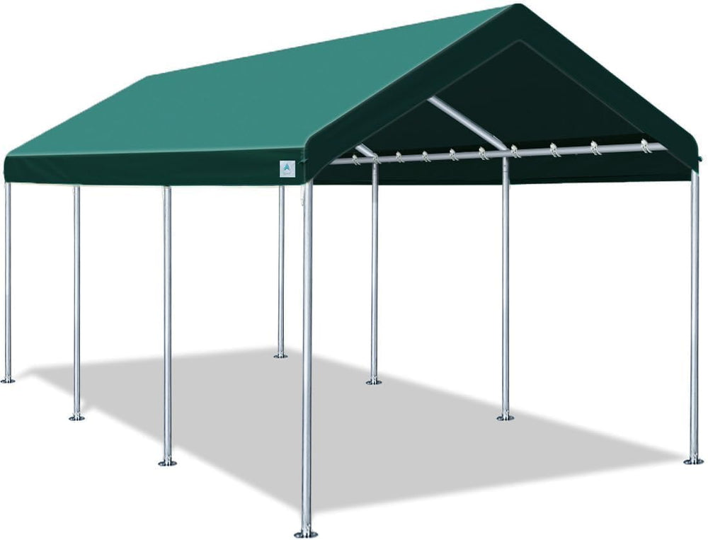 ADVANCE OUTDOOR 10x20 ft Heavy Duty Carport Potable Car Canopy Garage Party T...
