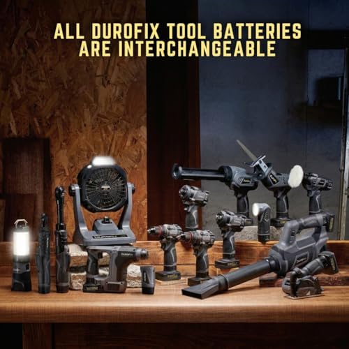 Durofix RZ1230-PG G12 12v Cordless Brushless Caulking Gun Kit With Battery Ch...