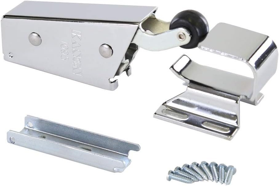 Kason 1095 Spring Action Door Closer and Adjustable Wide-Hook, Flush to 3/4 I...