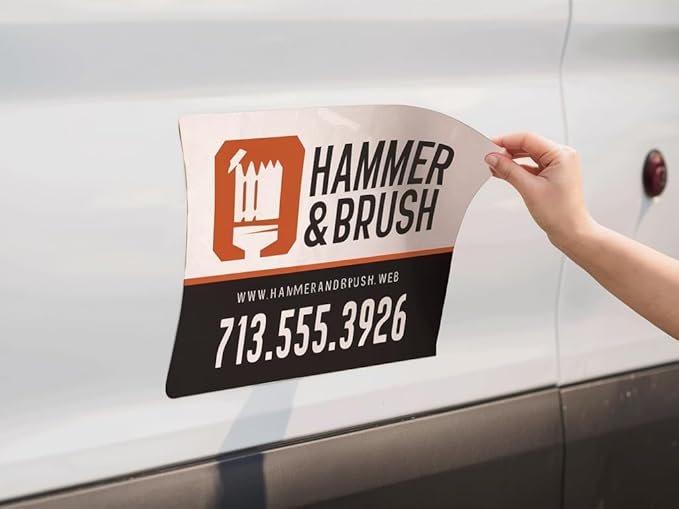 2 Pack Custom Car Magnets for Business