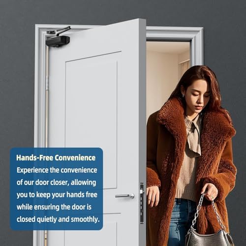 Ougourim Door Closers Commercial Heavy Duty Automatic Door Closer Residential...