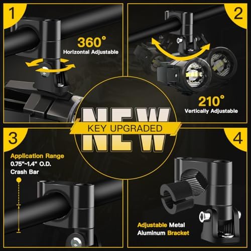 Motorcycle Auxiliary Lights Fog Lights Driving Lights Kit