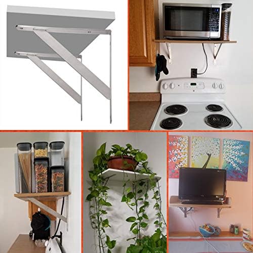CLT Shelf Bracket 16โ x 12" Max Load: 550 lb Heavy Duty Stainless Steel ...
