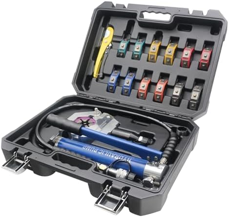 Hydraulic AC Crimping Tool AC Hose Crimper Manual Kit High Pressure Air Condi...