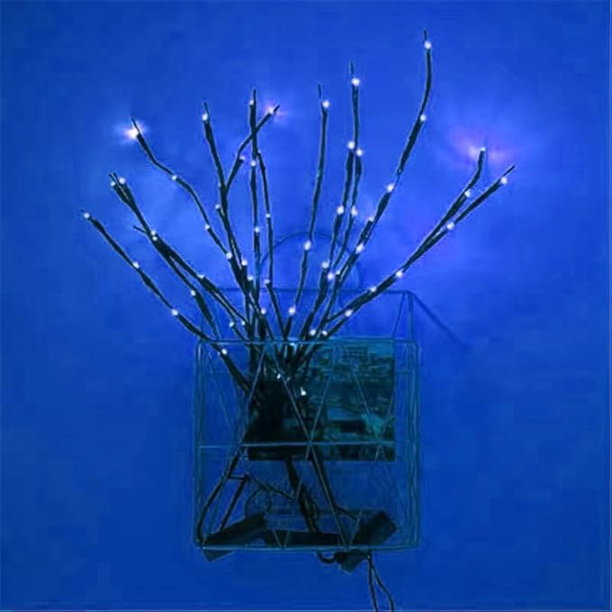 MENCH Branch Lights,6 Pcs Twig Light USB&Battery Powered 8 Flashing Modes...