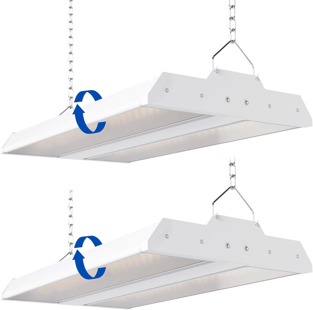 JTT LED Linear High Bay Light, 5000K Daylight 150W 21000LM Shop Light (2-Pack)
