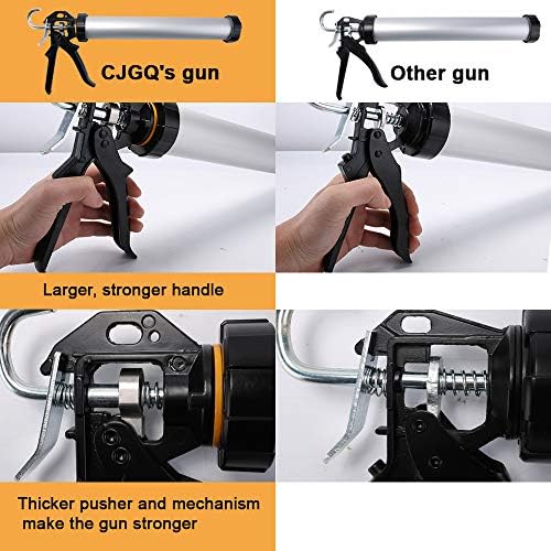 Sealant Sausage Caulking Gun with Aluminum Cartridge 600ml/20oz - 12:1 Thrust...