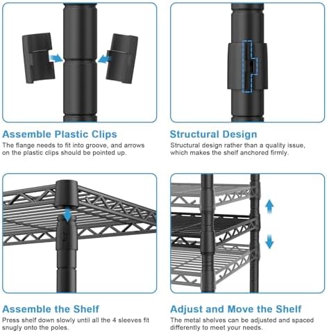 Ulif M2 Wall Mounted Closet System, Black Clothes Rack Mount onto the Wall