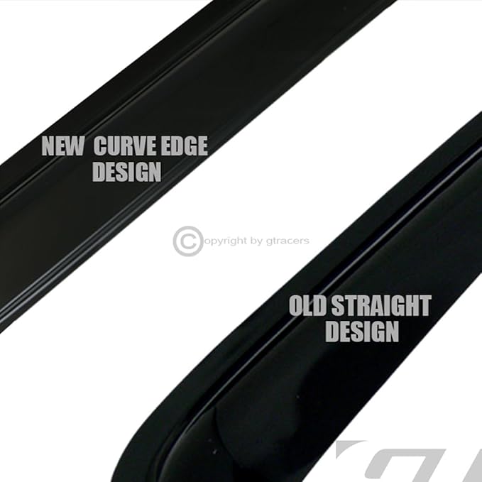 4pcs Front Rear Window Deflector Sun/Rain/Wind Guards Smoke Window Visors 07-13