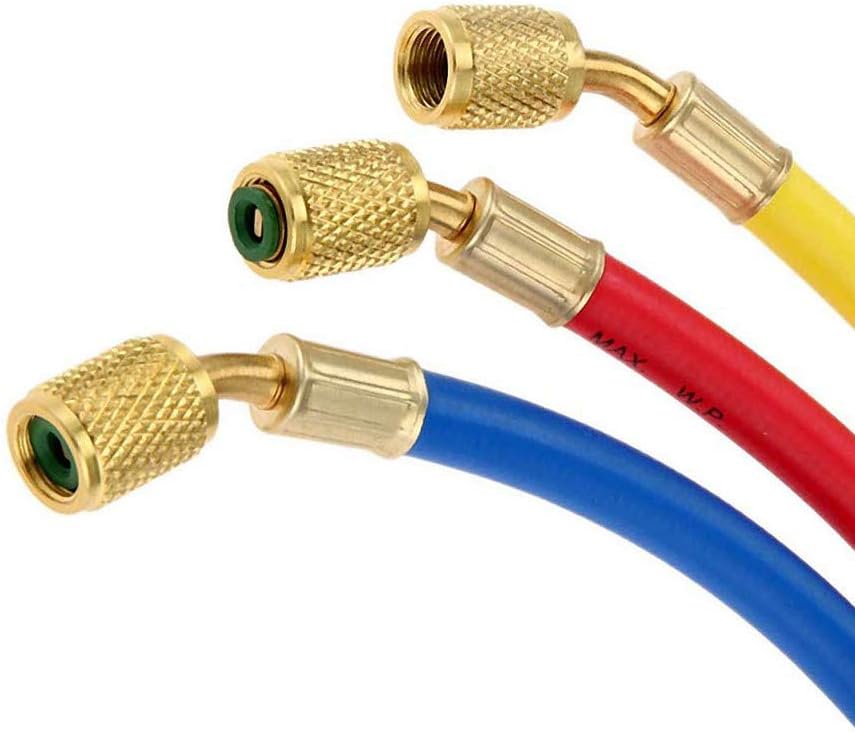 Refrigerant Charging Hose with Ball Valve Apply to R134A R12 R22 R502 R404 Re...