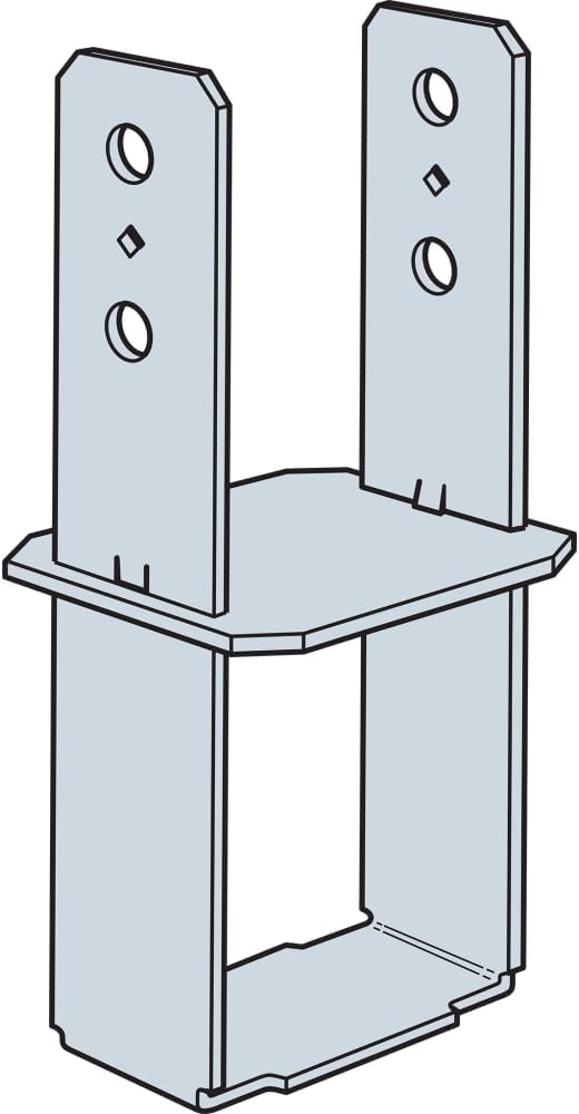Simpson Strong-Tie CB44 CB Column Base - for 4x4 Base, Heavy-Duty Steel Post-...