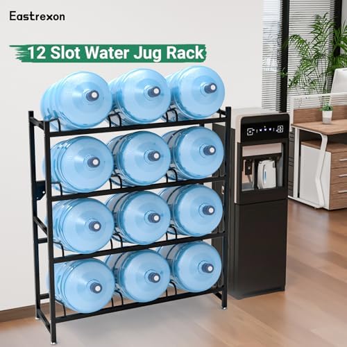 12-Tray 5 Gallon Water Jug Holder,4-Tier Water Jug Rack