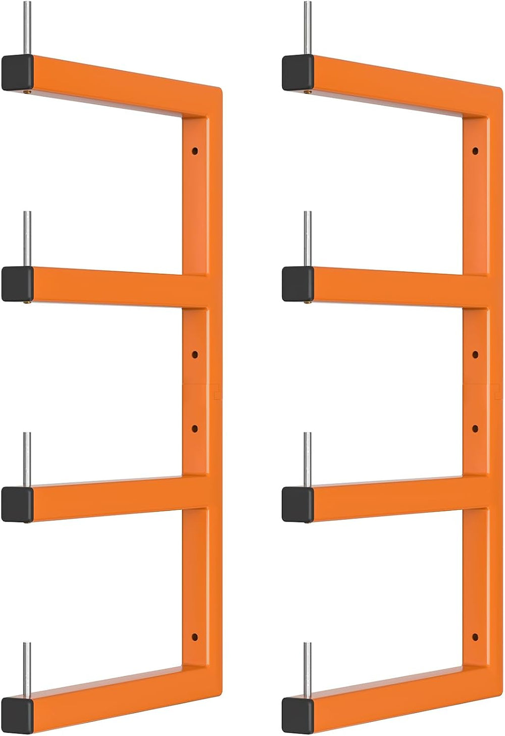 2-Pack Lumber Storage Rack, Wood Storage Racks Wall Mount, Heavy Duty Garage