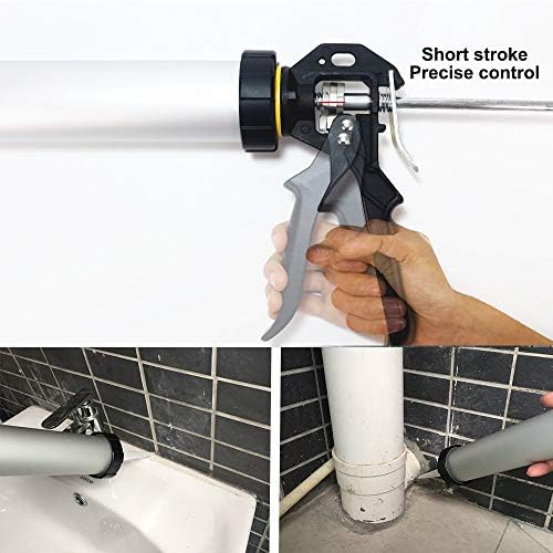 Sealant Sausage Caulking Gun with Aluminum Cartridge 600ml/20oz - 12:1 Thrust...