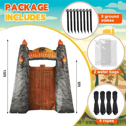 10ft Halloween Dinosaur Inflatable Archway Birthday Decorations