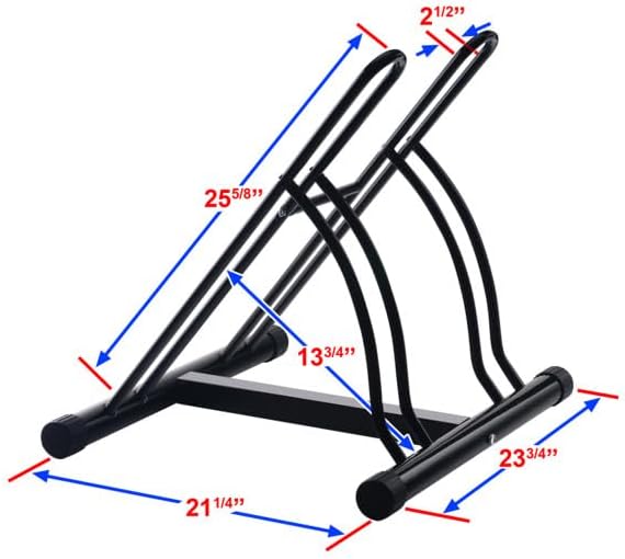Bike Rack – Dual Bicycle Stand for 2 Mountain, Road, or Kid’s Bikes – Indoor ...