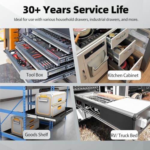 3/4" Thick 300Lbs Soft Close Heavy Duty Drawer Slides 1 Pair 16 18 20 22...