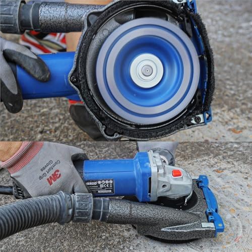 HERZO Aluminum Dust Shroud for Angle Grinder 4.5 inch and 5 Inch, Includes 5I...