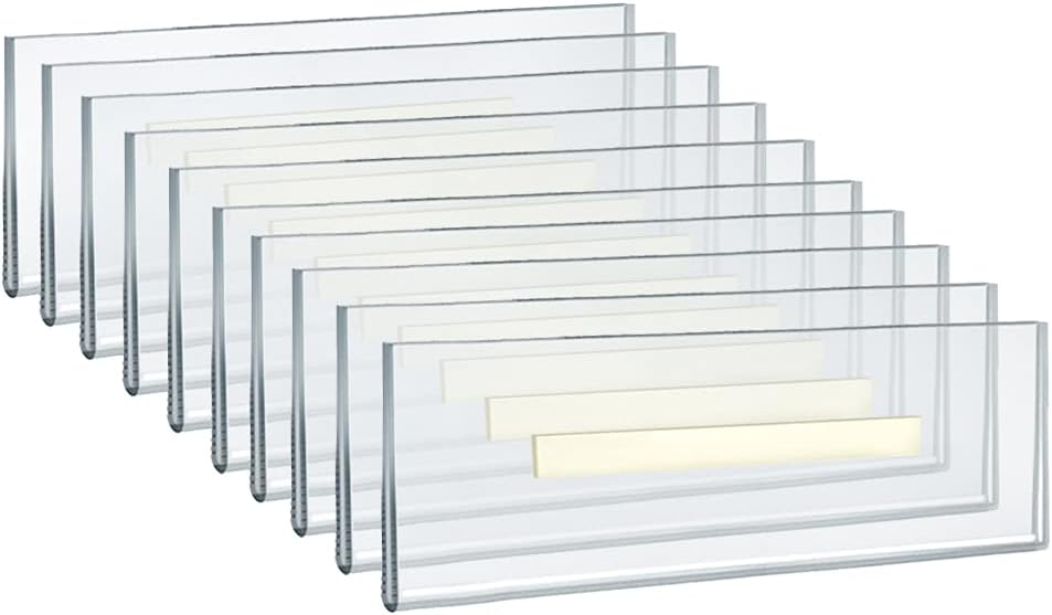 Azar Displays, 122018, Adhesive Clear Acrylic Wall Sign Holder Display, Lands...