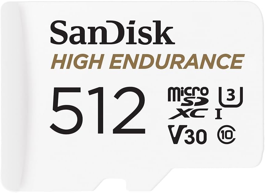 SANDISK 512GB High Endurance microSD Card + Adapter