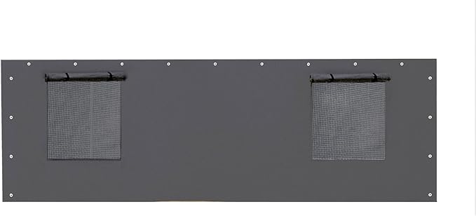 Sidewall Panel with Mesh Windows and Elastic Ball Bungees,
