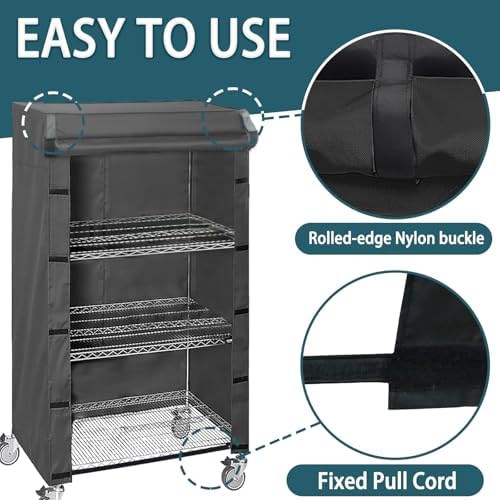 Waterproof Shelving & Rack Cover, Fits 36"x14"x 54" Wire Rack