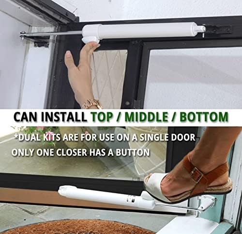 GREENSTAR Touch 'n Hold Smooth - Dual Door Closer System - Heavy Duty - f...