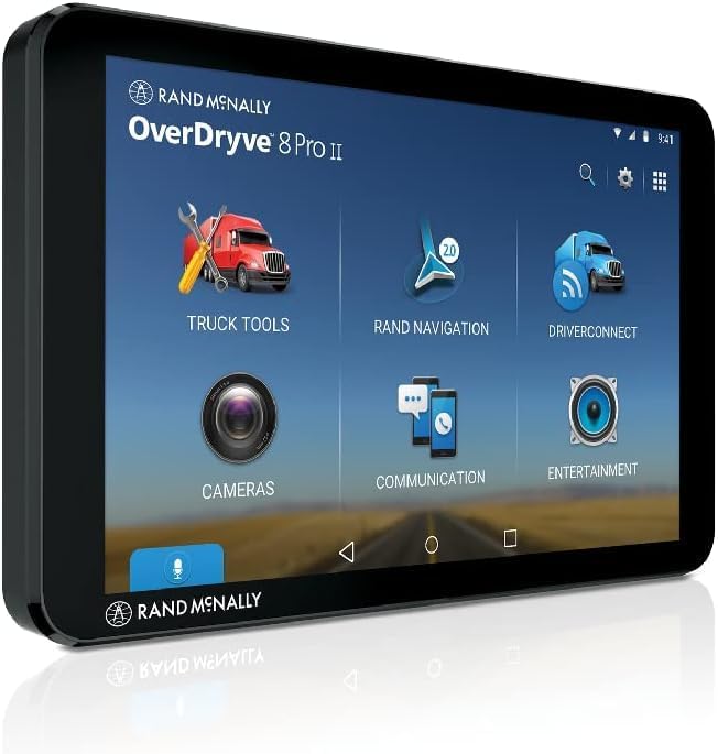 Rand McNally OverDryve 8 Pro II 8-Inch Truck GPS Tablet with Built-in Dash Ca...