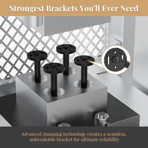 8pcs Wall Shelf Brackets Heavy Duty Floating Shelf Bracket Hidden,Invisible B...