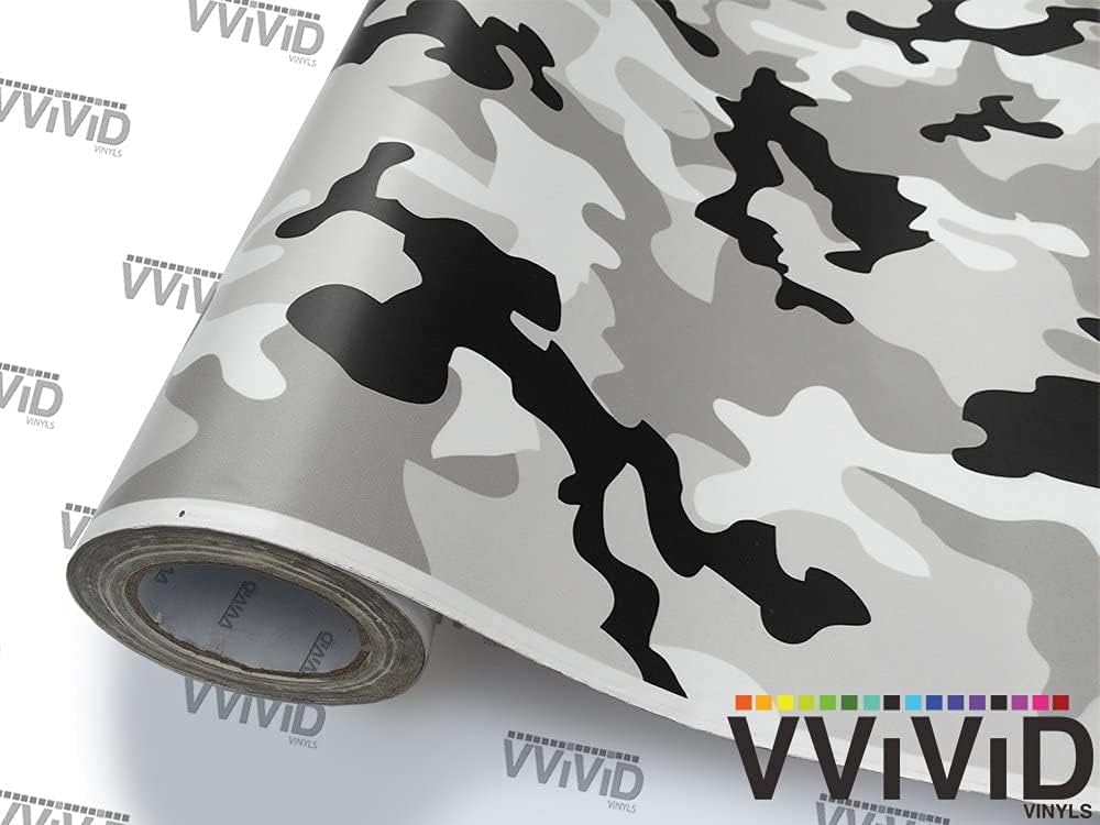VViViD Vinyl Camouflage Pattern Wrap Air-Release Adhesive Film Sheets (100ft ...