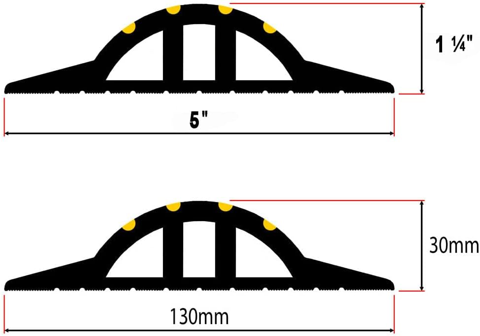 1 ¼” High Garage Door Threshold Seal Kit 10'3" Length | Flexible PVC...