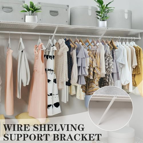15pack Wire Shelving Support Bracket,White Wire Shelf Support Bracket,Can Be ...