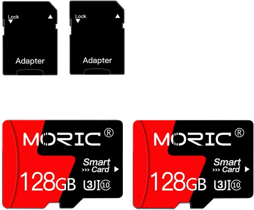 2 Pack 128GB Micro SD Card with Adapter High Speed Memory Card,C10 A1 for Sma...