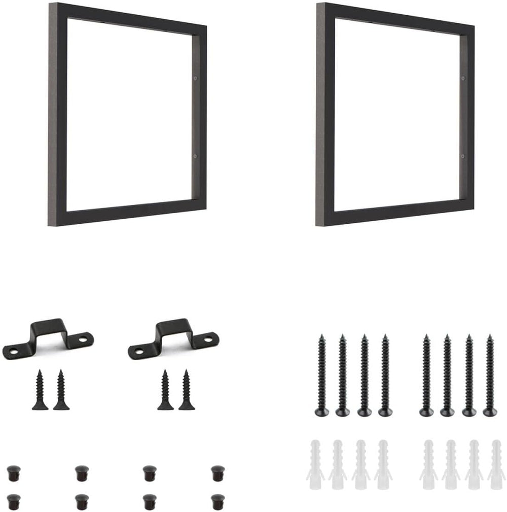 1-Tier Square Shelf Bracket,Wall & Ceiling Mount, 2 Pack