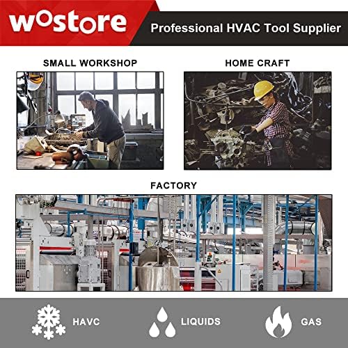 Wostore Eccentric Flaring Kit, 7 Dies 3/16-3/4" for Copper Pipe HVAC