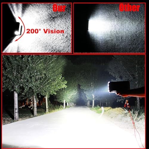 Side Shooter Light Pods, Muto-Beam 2PCS 5Inch Quad Row LED Light Bars Off Roa...