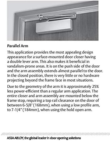 Norton 7500 Series Institutional Door Closer, Tri-Style (Regular, top jamb, o...