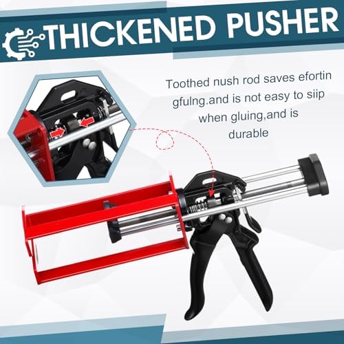 Relaxweex 1 Pcs Epoxy Gun Dual Component Caulking Gun, 200 ml / 6.75 Fl oz, M...