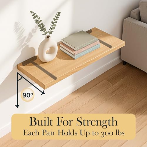 Invisible Floating Shelf Bracket 8 Inch Rod 3/4 inch Diameter Heavy Duty with...