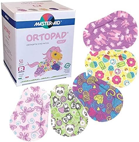 Ortopad® Girls Adhesive Eye Patches, 50/bx, Ice Cream Pack, Reg Size 4+ yr