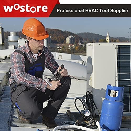 Wostore Eccentric Flaring Kit, 7 Dies 3/16-3/4" for Copper Pipe HVAC