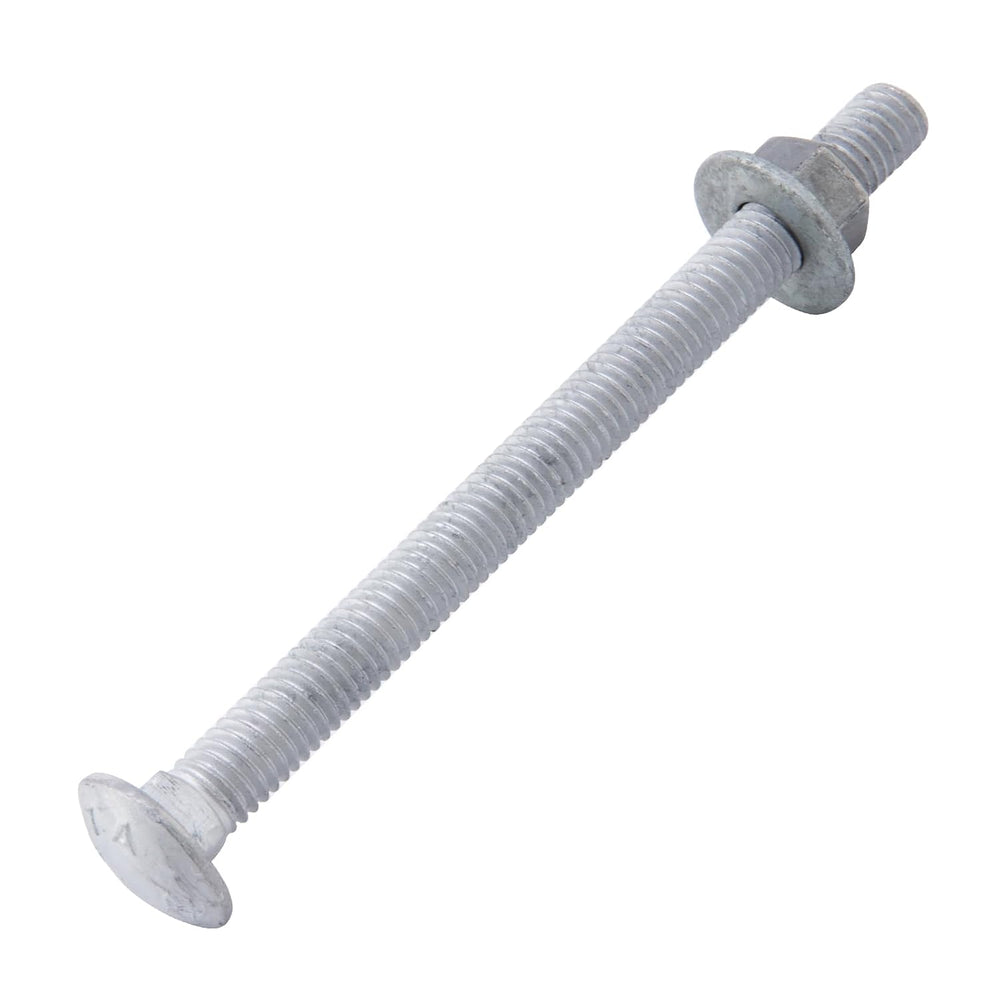 1/2" x 5" Carriage Bolts (25 PCS), Hot Dip Galvanized, Heavy Duty R...