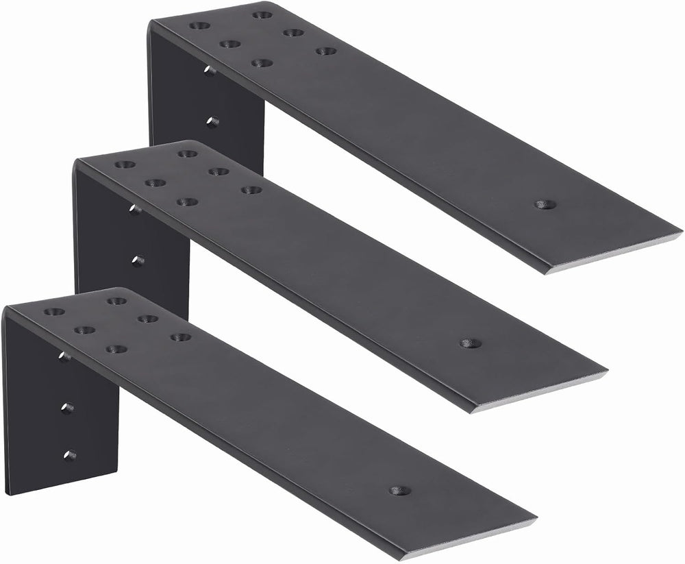 WEKIS 10 Inch Countertop Support Bracket, 3 Pack Solid Iron Steel Heavy Duty ...
