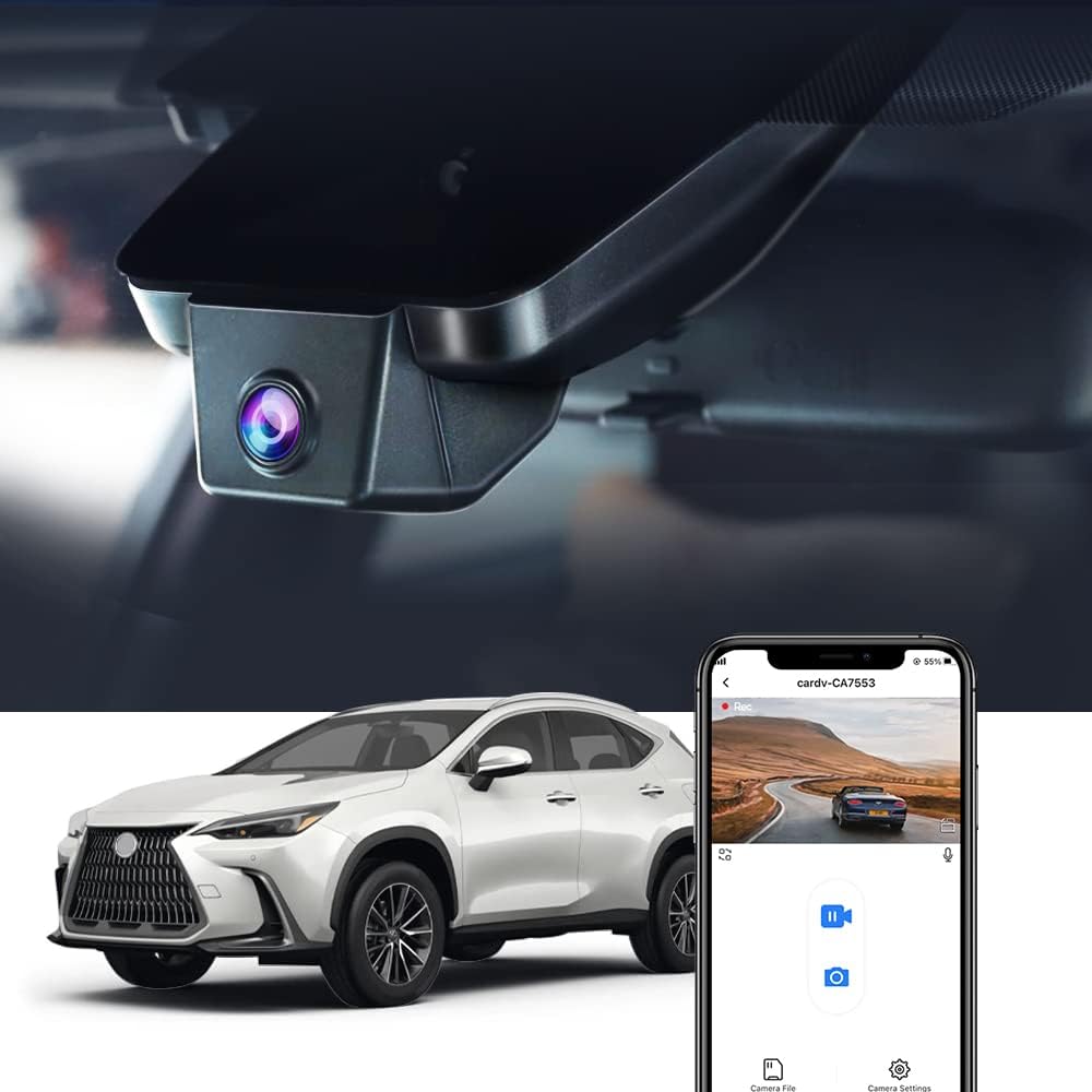 Fitcamx 4K Dash Cam Suitable for Lexus NX 2022-2026 & NX Hybrid NX350 250...