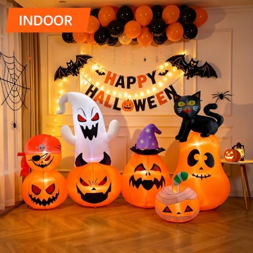 8 FT Halloween Inflatable Pumpkin Patch Yard Dรฉcor
