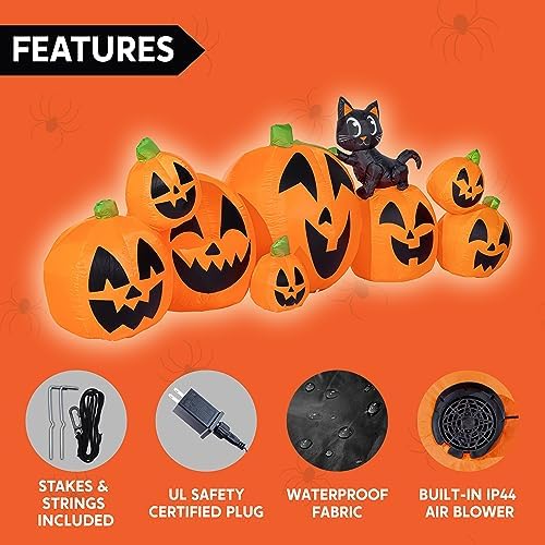 Joiedomi 10 FT Long Halloween Inflatables Outdoor Decorations, Blow Ups Infla...