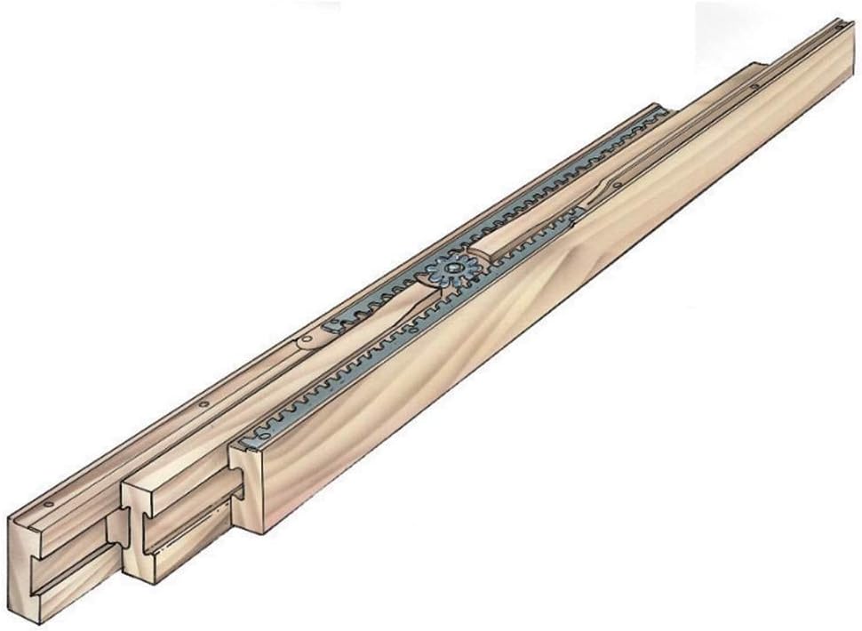 Heavy Duty Slide Rails for Table Extension โ Center Rack and Pinion Design Wo...
