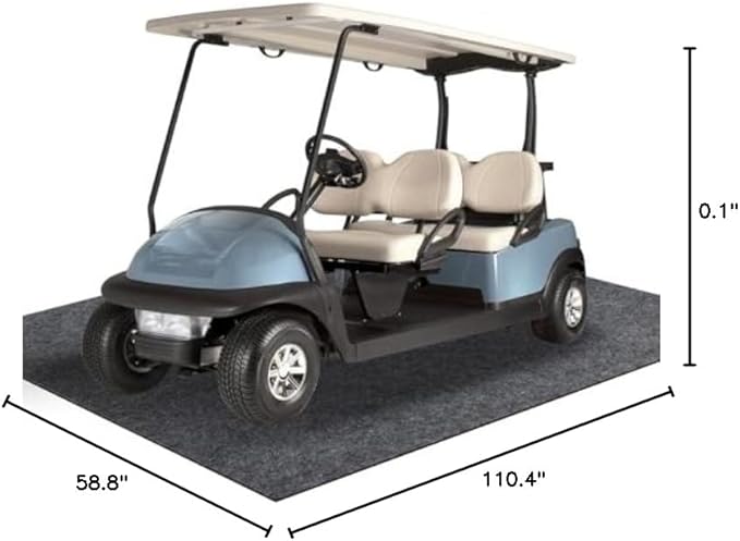 4.9 x 9.2 ft Garage Floor Mat for Under Car & Golf Cart, Oil Spill Mat to