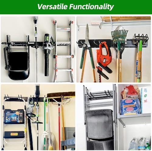 PIYILO Garage Wall Organizer, 48 inches Adjustable Garden Tool Organizer